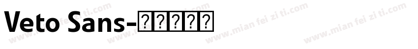 Veto Sans字体转换
